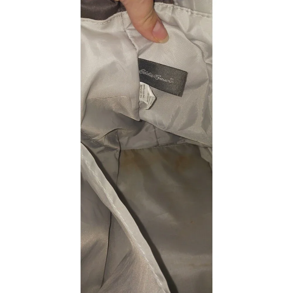 Eddie Bauer Gray and Plaid Diaper Bag with Attached Wetbag